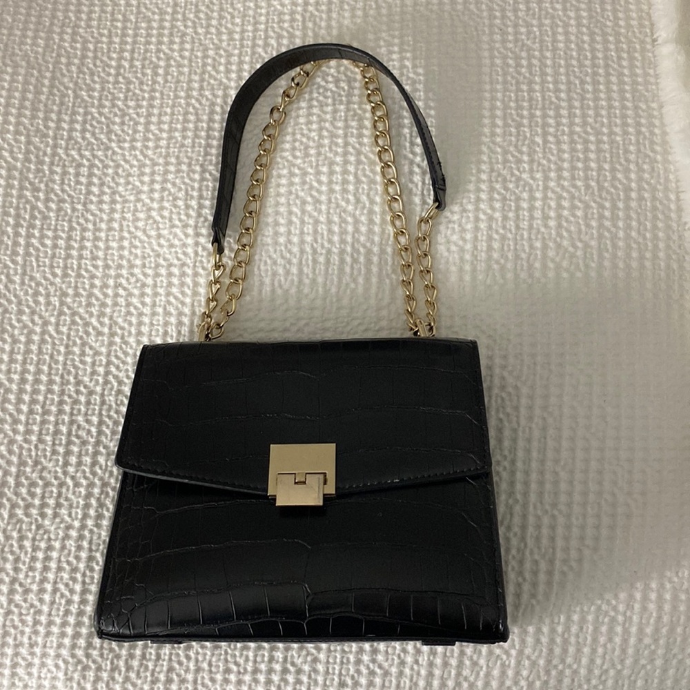 Zara faux crocodile bag